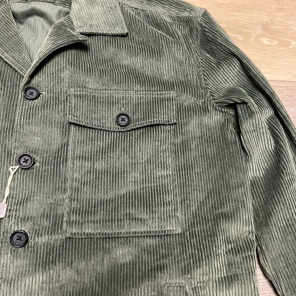 NWT DRYKORN Roonin_2 Corduroy Button Dowm Shirt Jacket Green Size Small 196$ - Picture 6 of 13